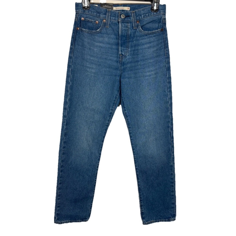 Levi's Premium Wedgie Straight Jeans Size 26x28 NEW Medium Wash